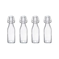 4x Flasche Mit Bügelverschluss 250ml SWING In Transparent