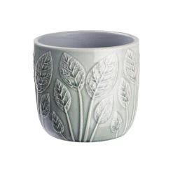 Blumentopf Ø14cm LEAVES In Salbei