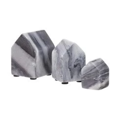 Deko-Haus Set 3-tlg. BLOCKHOUSE In Grau