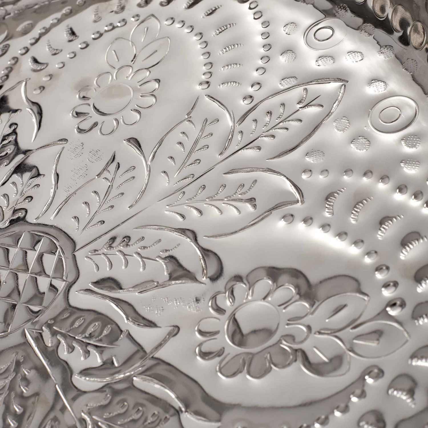 Deko-Teller Floral Ø37cm ORIENTAL LOUNGE In Silber – Bild 3