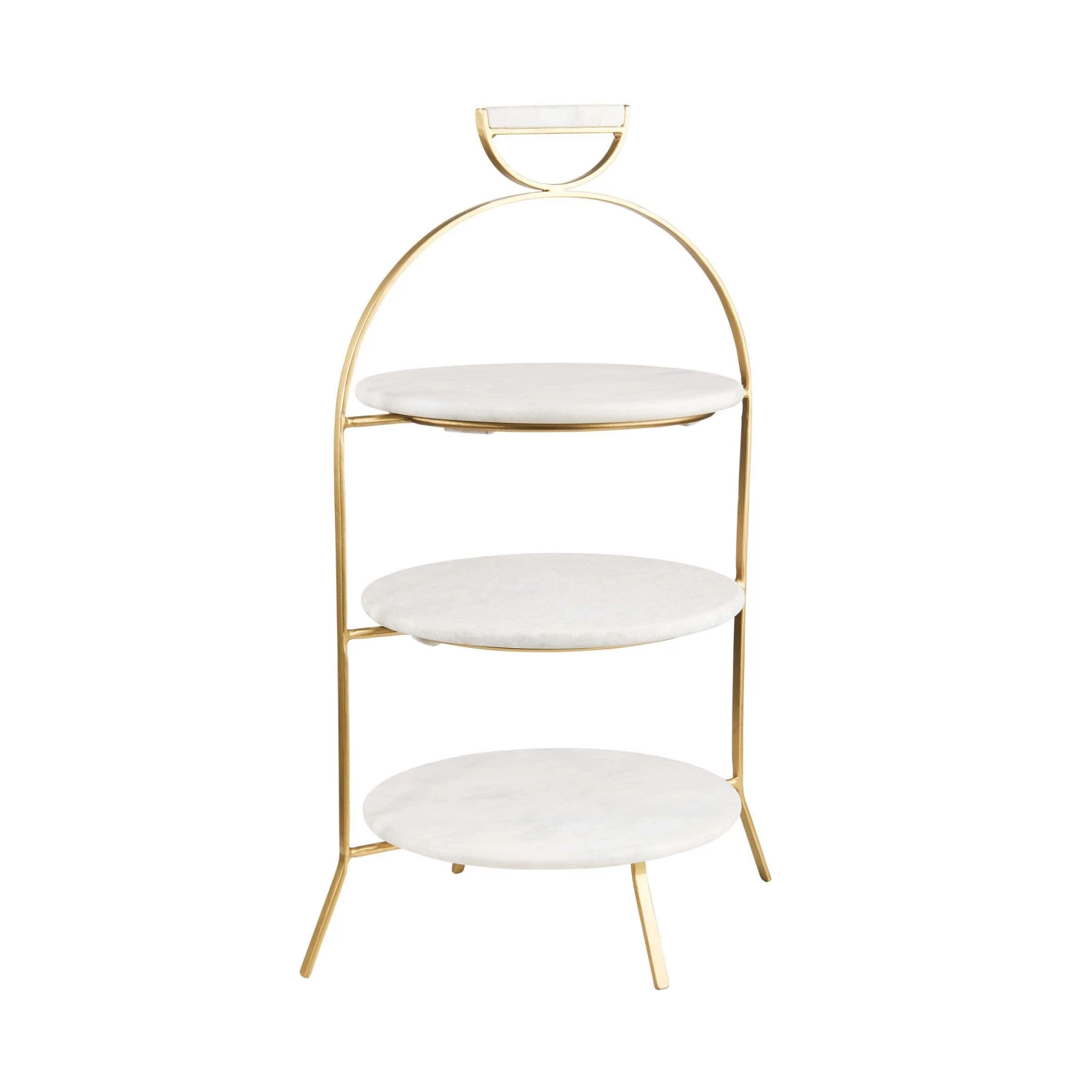 Etagere 3-stufig Höhe 65cm MARBLE In Weiß – Bild 3