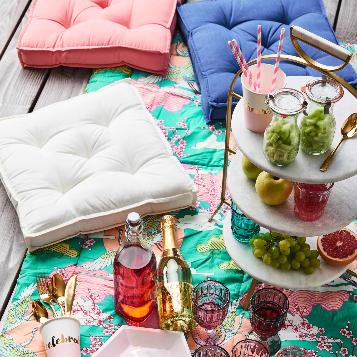 Etagere 3-stufig Höhe 65cm MARBLE In Weiß – Bild 5