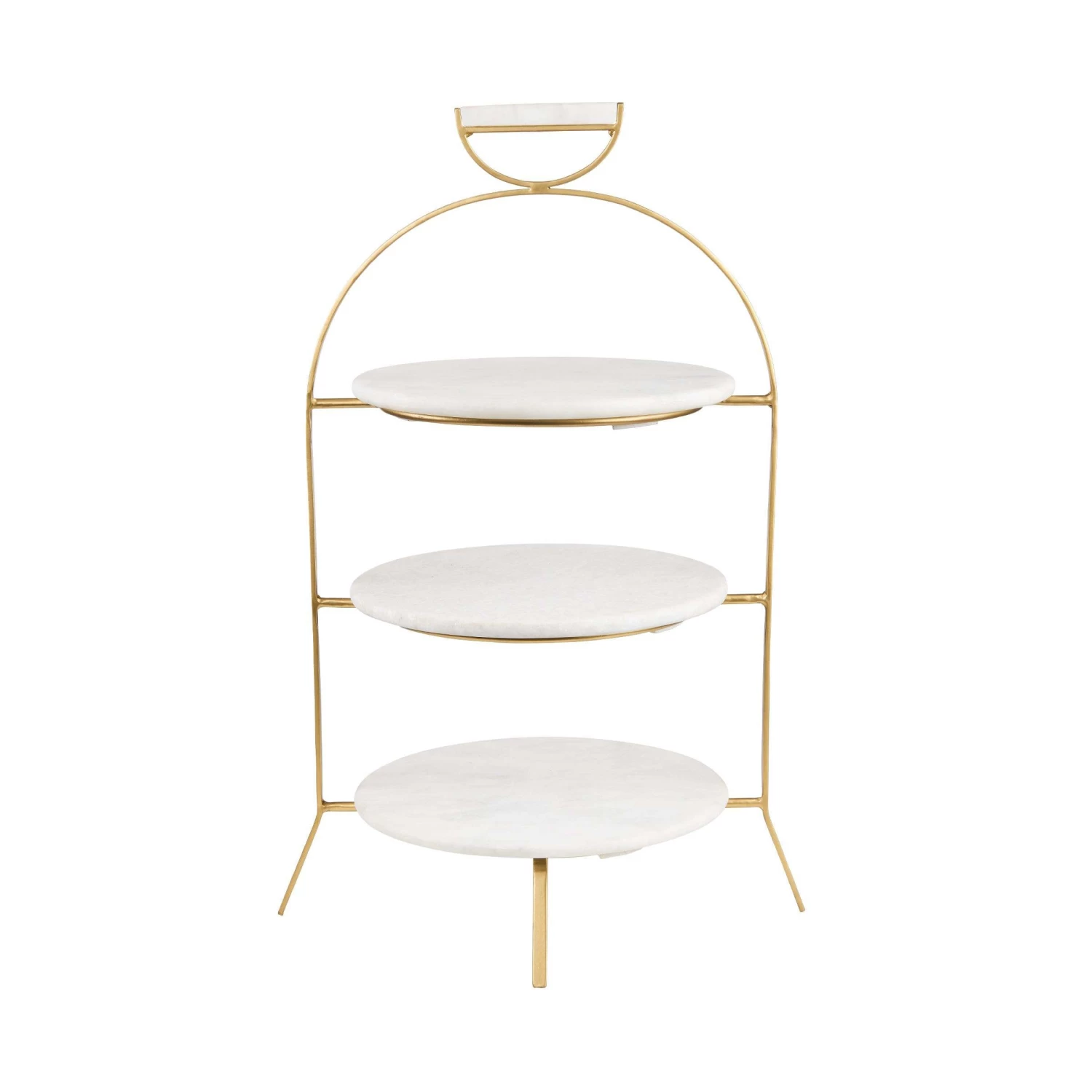 Etagere 3-stufig Höhe 65cm MARBLE In Weiß