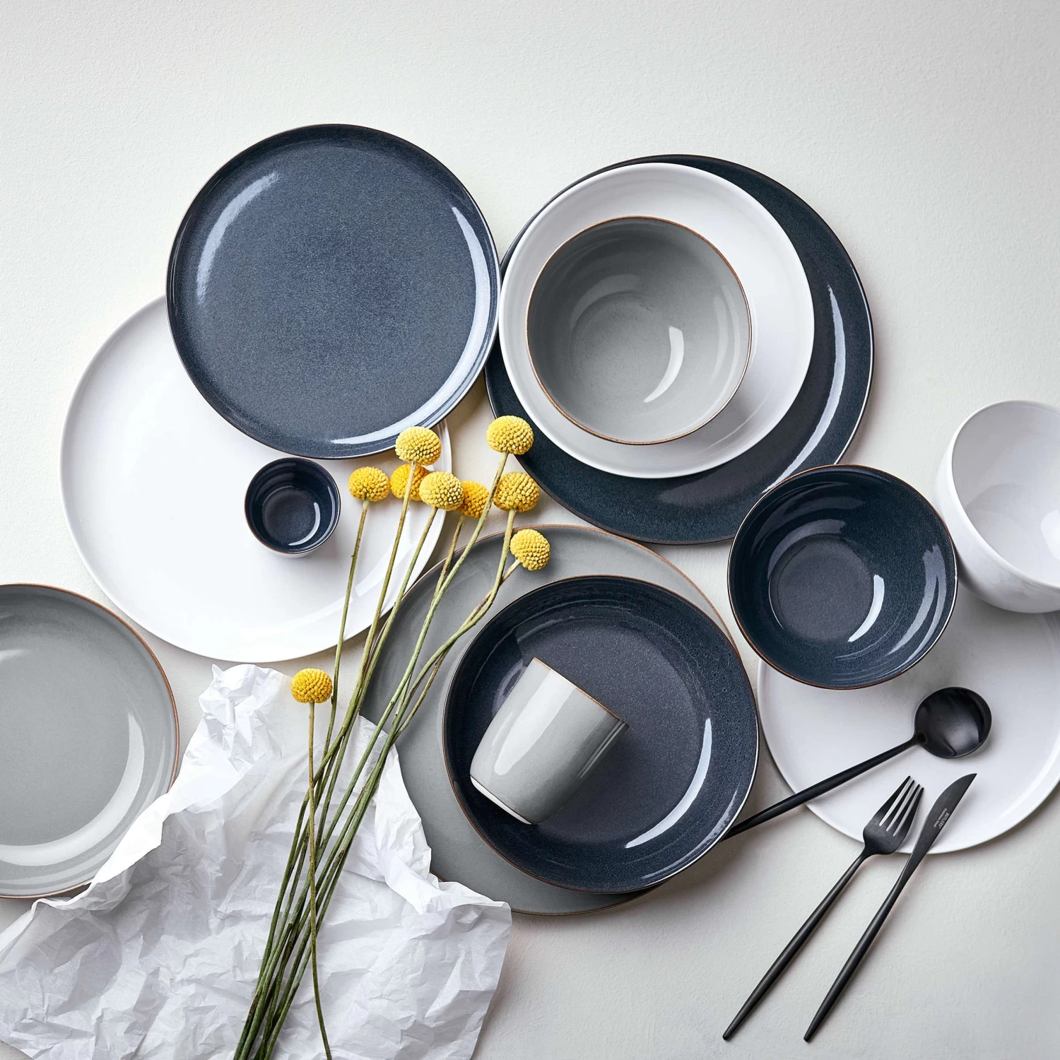 Geschirr-Set 8-tlg. NATIVE In Dunkelblau – Bild 2