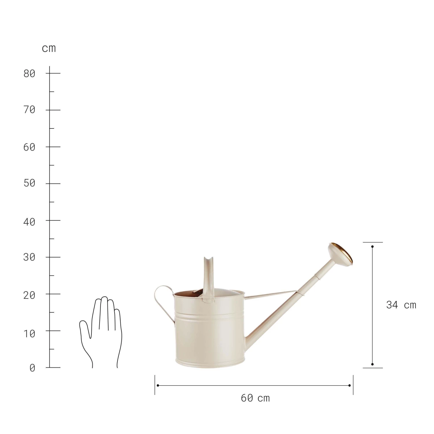 Gießkanne 8l ZINC In Beige – Bild 4