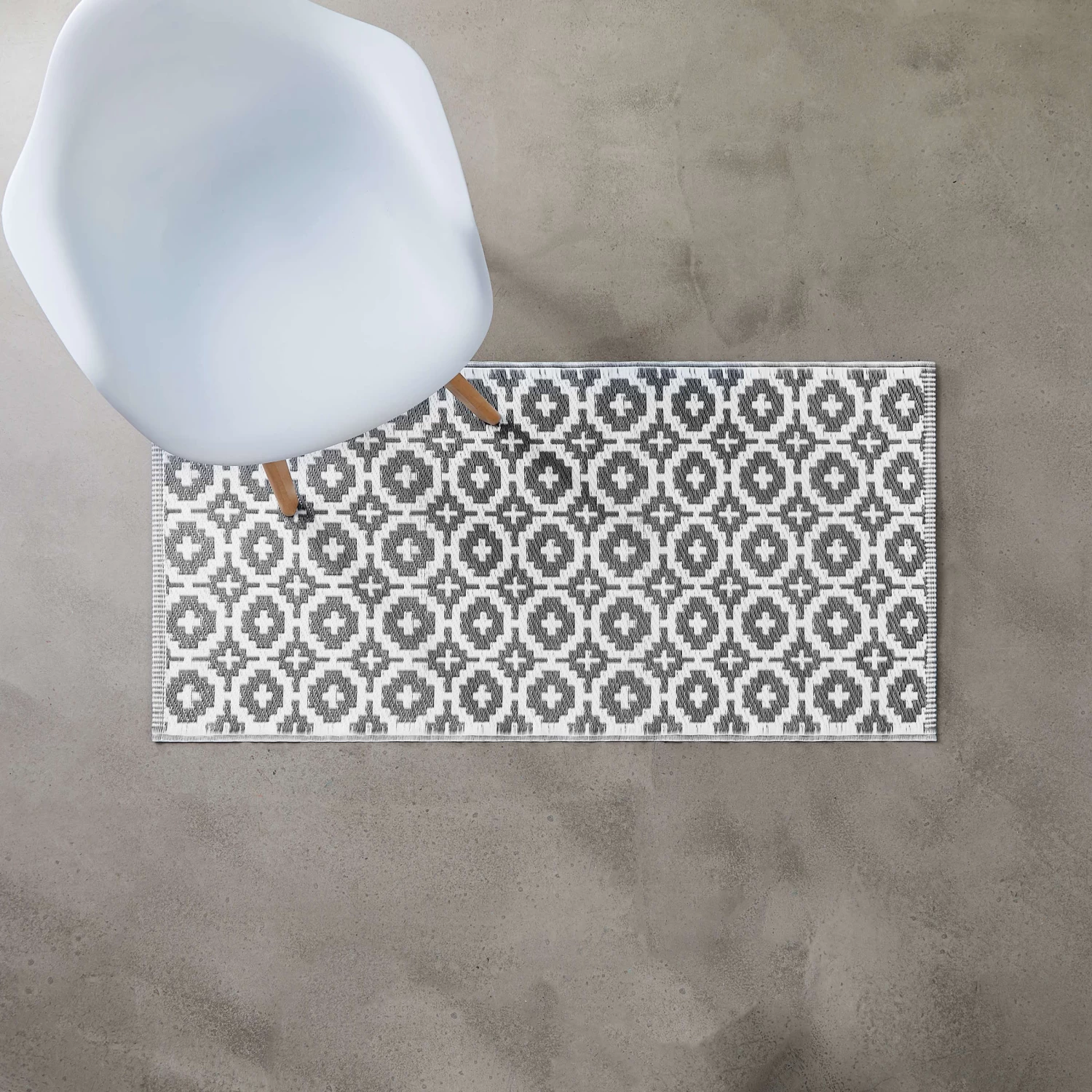 In- & Outdoor-Läufer Mosaik L 140 X B 70cm COLOUR CLASH In Grau – Bild 4