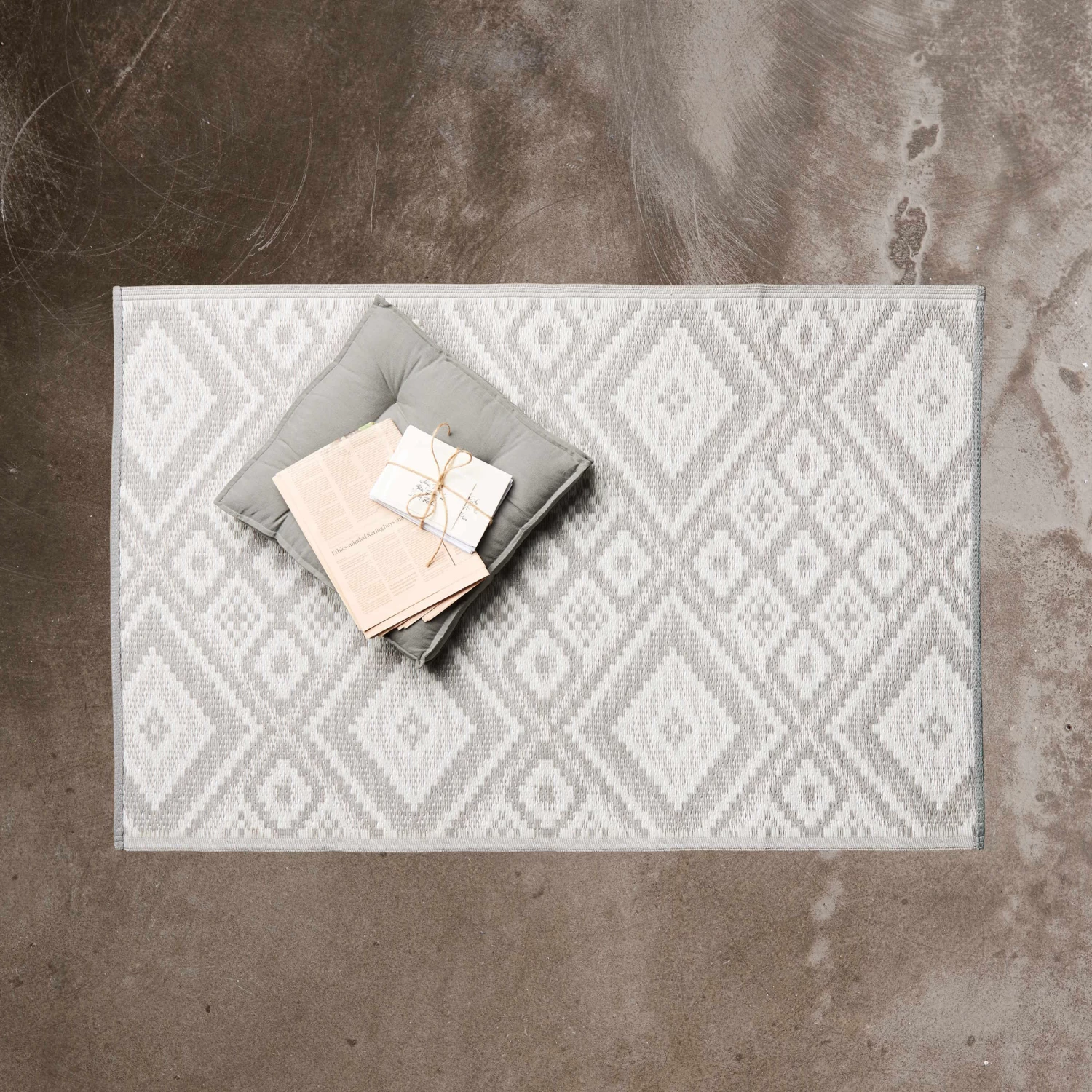 In- & Outdoor-Teppich Ethno L 150 X B 90cm COLOUR CLASH In Grau – Bild 4