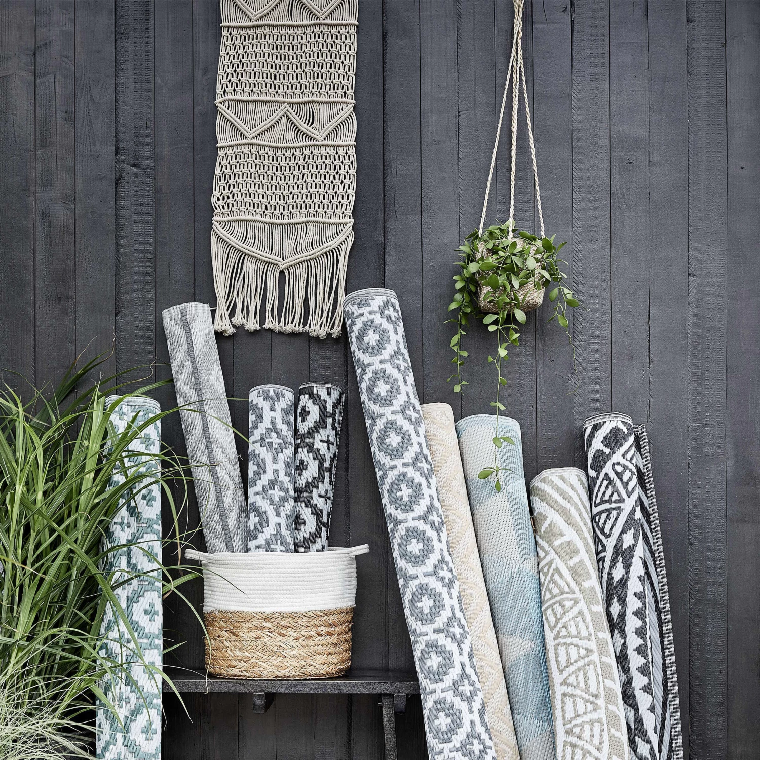 In- & Outdoor-Teppich Ethno L 150 X B 90cm COLOUR CLASH In Grau – Bild 7