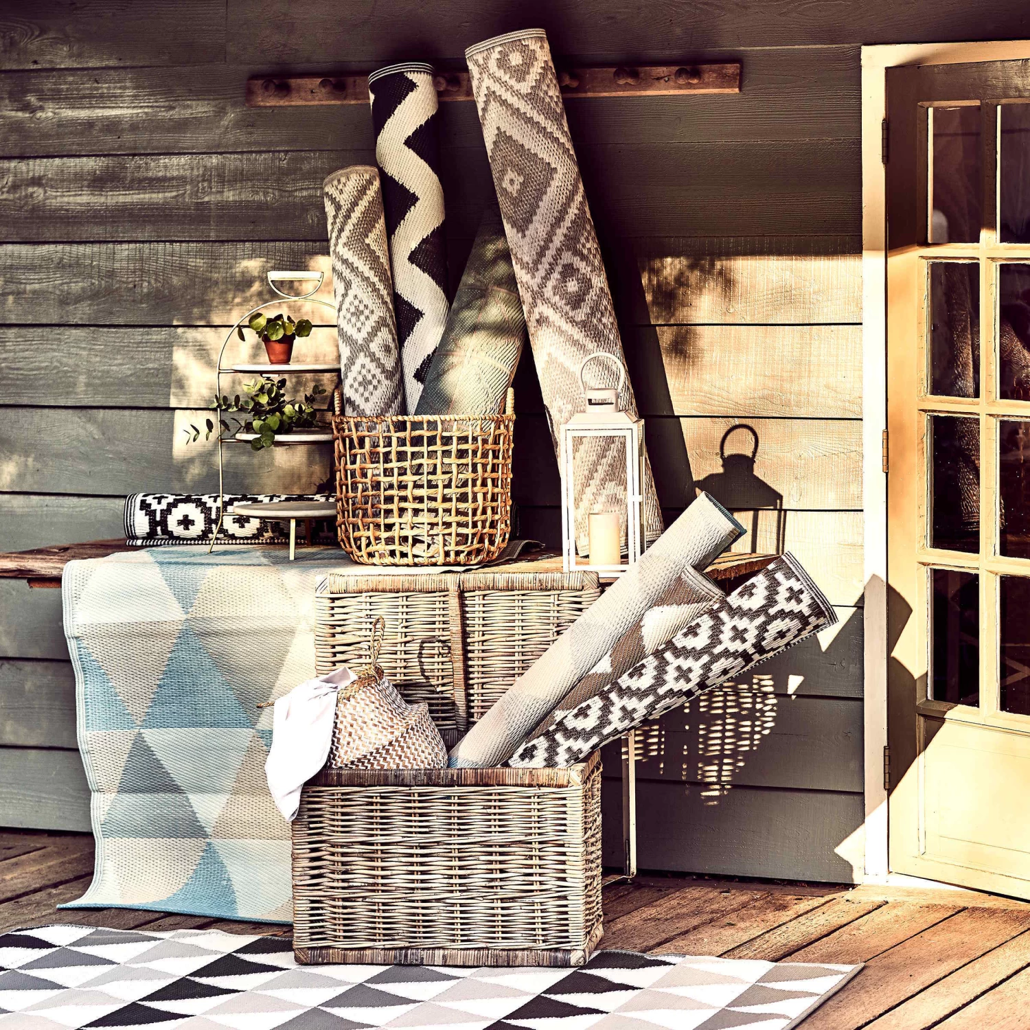 In- & Outdoor-Teppich Ethno L 150 X B 90cm COLOUR CLASH In Grau – Bild 8