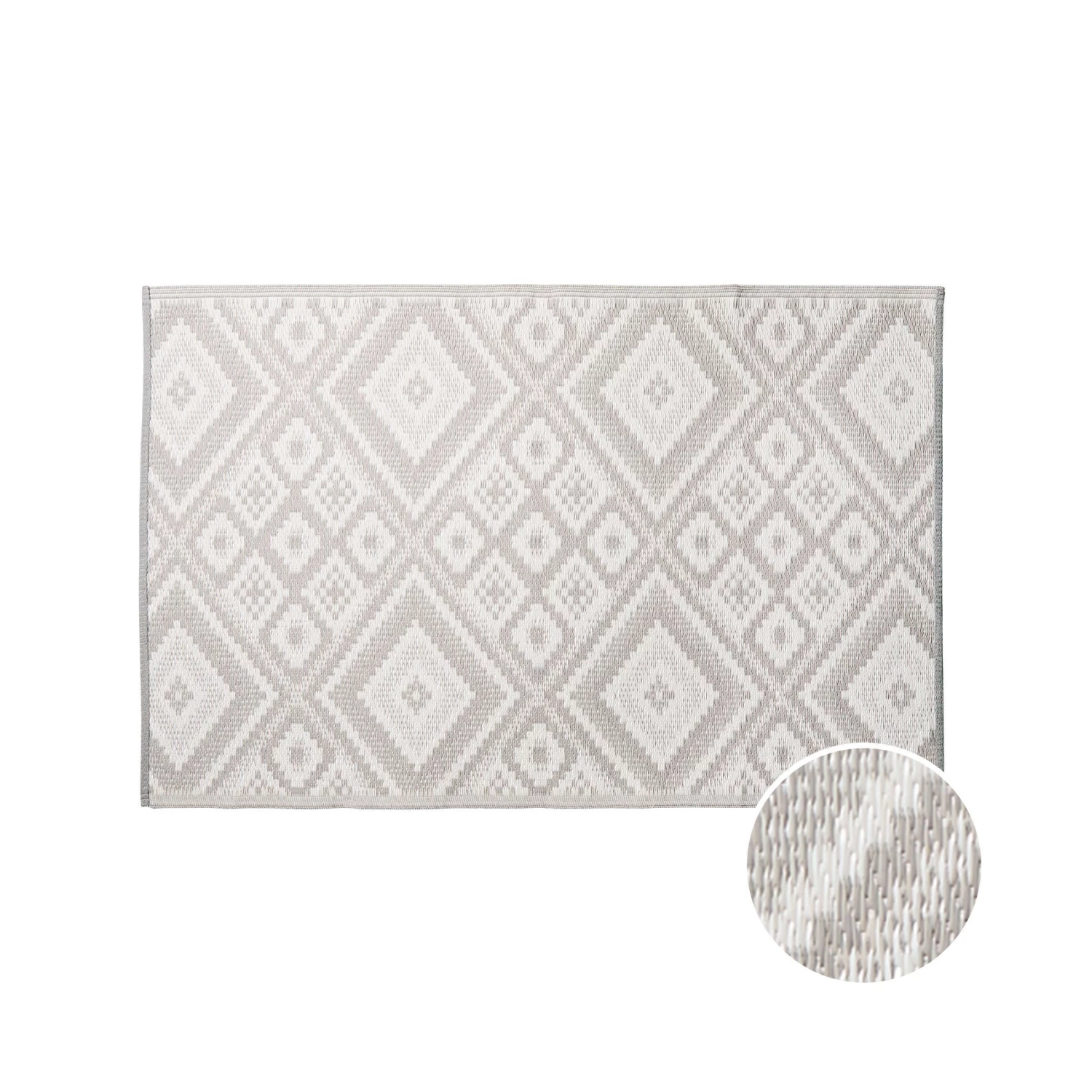 In- & Outdoor-Teppich Ethno L 150 X B 90cm COLOUR CLASH In Grau