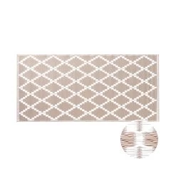 In- & Outdoor-Teppich Rauten L 140 X B 70cm COLOUR CLASH In Natur