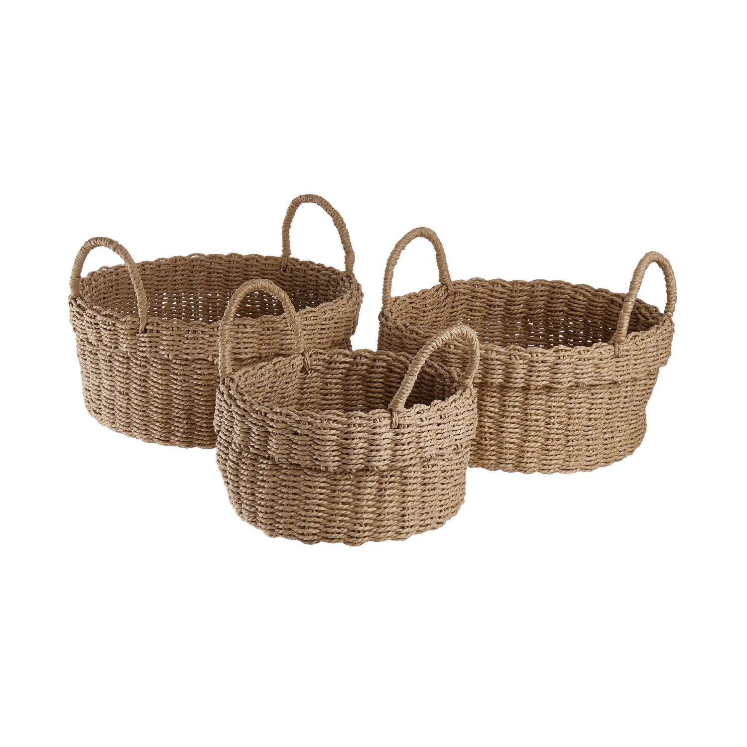 Korb Ø23cm PAPER BRAID In Natur – Bild 6