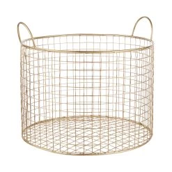 Korb Rund Ø30cm HOOP In Gold