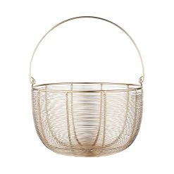 Korb Rund Ø30cm MORGAN In Gold