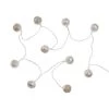 LED-Lichterkette Metallball 10 Lichter Mit USB-Batteriefach ORIENTAL LIGHTS In Silber