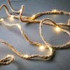 LED Outdoor-Lichterkette Naturseil 100 Lichter Mit Stecker FARMHOUSE In Natur