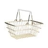 Mini Einkaufskorb B 18 X T 13cm SUPERMARKET In Gold