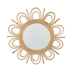 Spiegel Blumenförmig Ø52cm COTTAGE In Natur