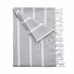 Strandtuch L 200 X B 180cm SURFSIDE In Hellgrau