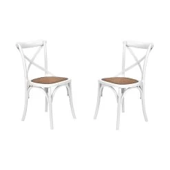 Stuhl 2er-Set Weiß CROSS COUNTRY In Weiß
