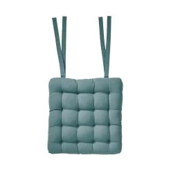 Stuhlkissen Mit Bändchen L 35 X B 37cm SOLID In Türkis
