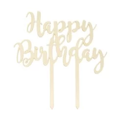 Tortendeko Happy Birthday CELEBRATION In Gold