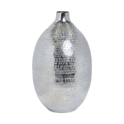 Vase Höhe 35 Cm INDIRA In Silber