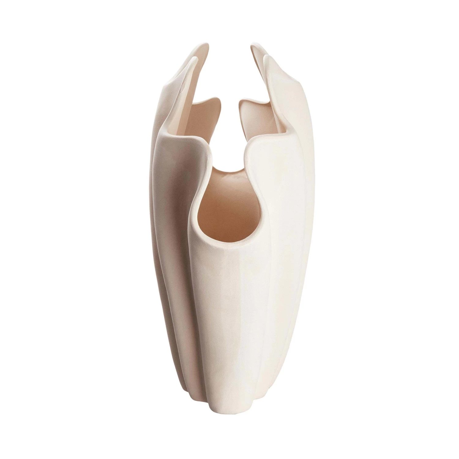 Vase Höhe 46cm SHELL In Beige – Bild 5