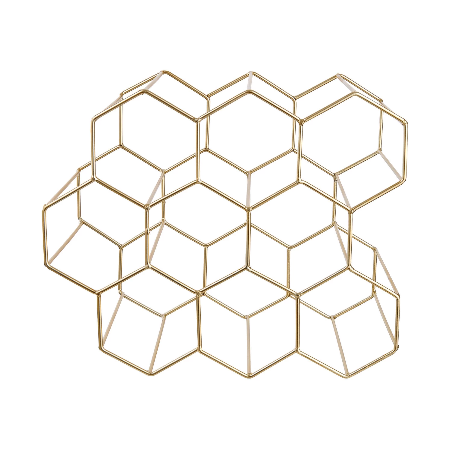 Weinregal Für 9 Flaschen L 36 X H 30cm CUBICLE In Gold – Bild 3